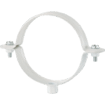 white clamp for flue outlet
